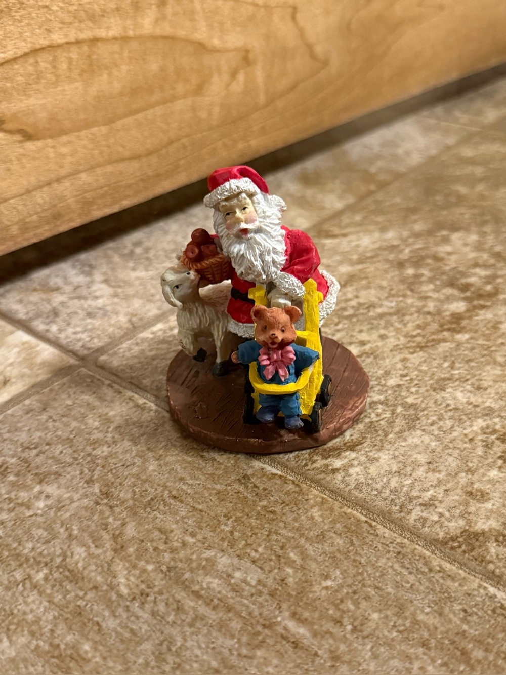 Vintage Miniature Santa Claus Figurine Holiday